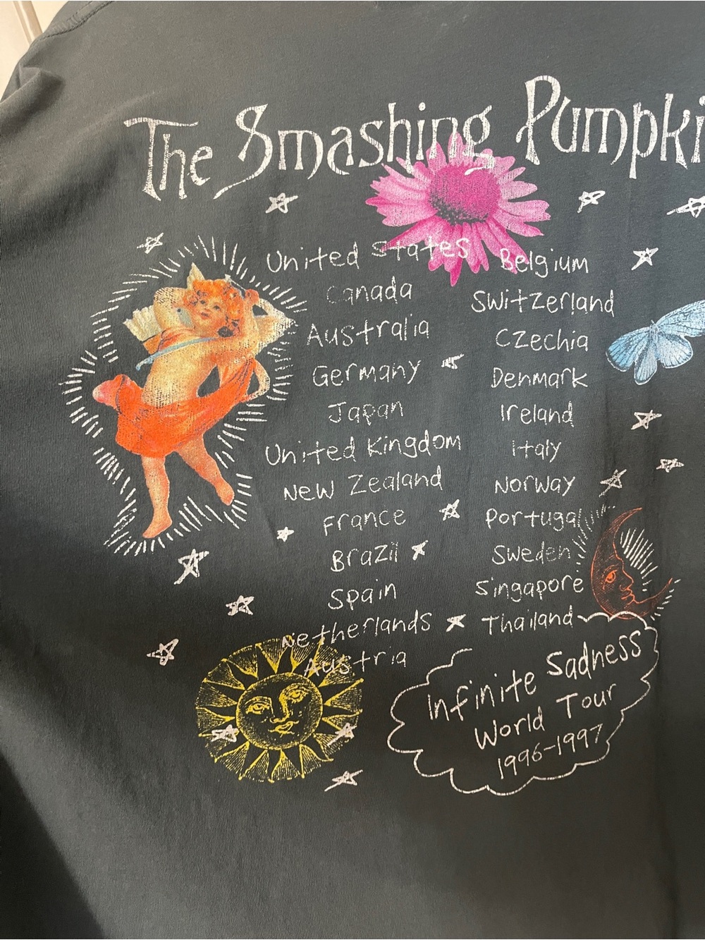 Day Dreamer Free People Smashing Pumpkins Infinite Sadness Tee Sz M 100% Cotton - Picture 8 of 10